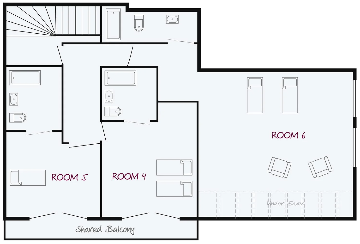 CHALET AIGLE ROYAL THIRD FLOOR