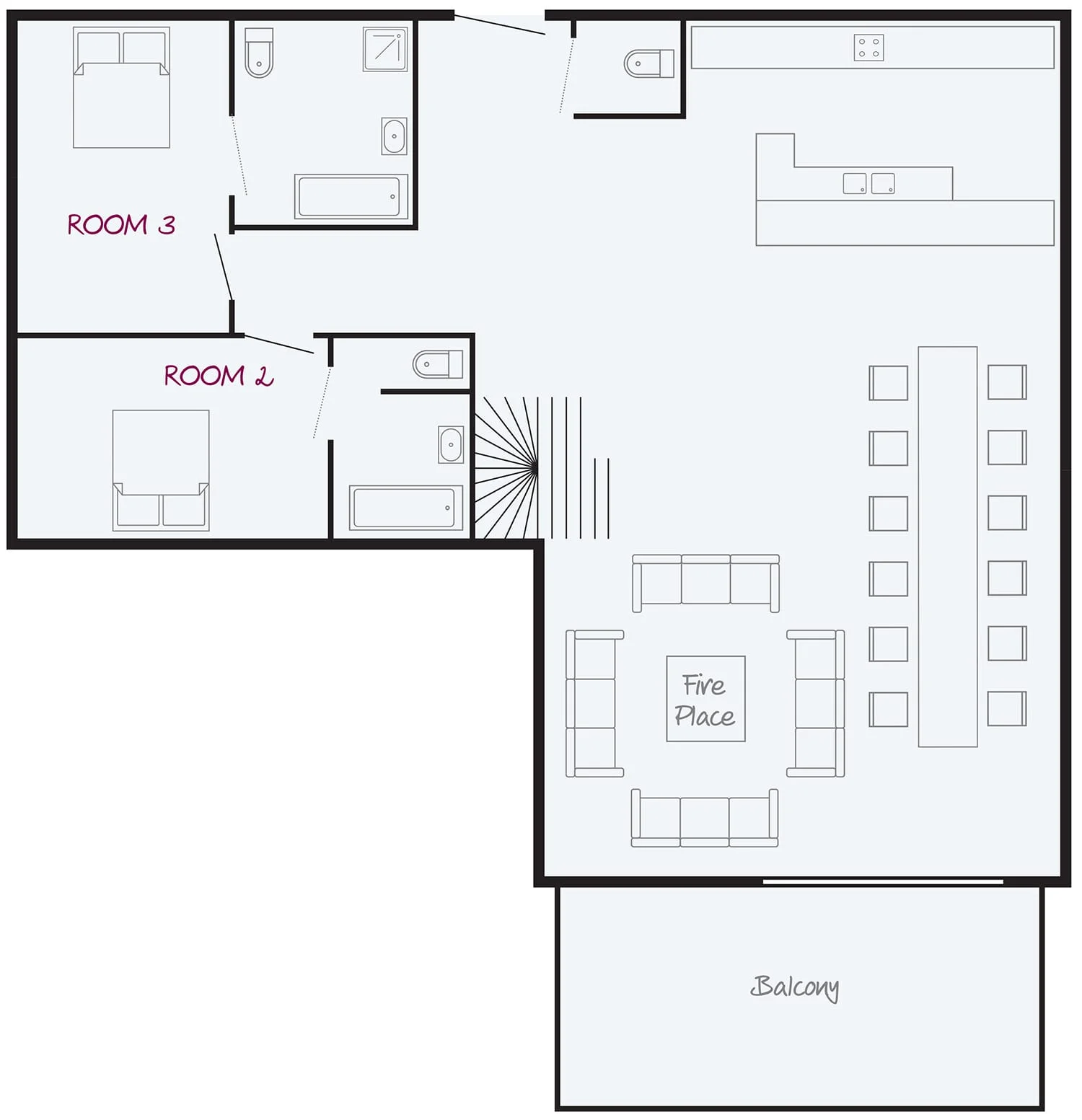 CHALET SAPIN FIRST FLOOR